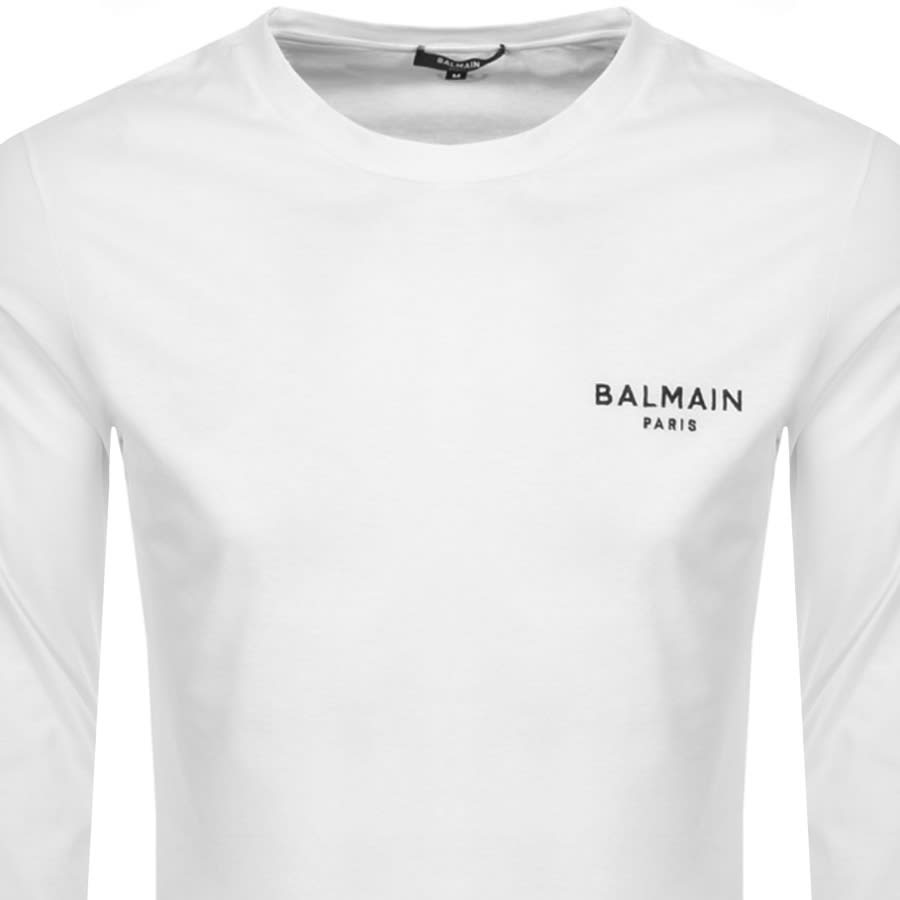 Alternative Image for ProductBalmain Logo LS T Shirt White2